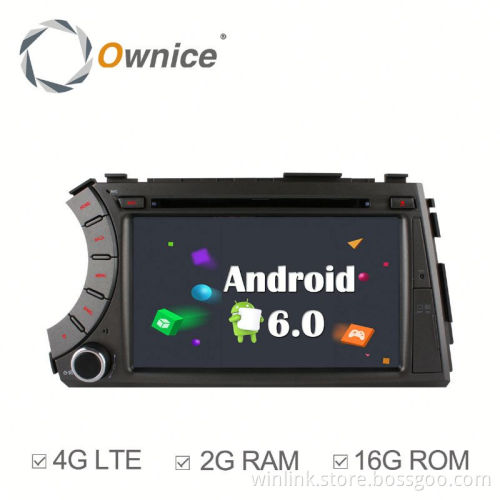 Ownice Android 6.0 Quad core car video gps for Ssang YONG Kyron Actyon support DAB+ TPMS +16G ROM